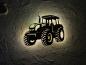 Preview: Personalisiertes Traktor Wandbild mit LED Beleuchtung