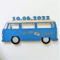 Preview: Bulli Wandbild 74cm personalisierbar