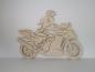 Preview: Motorrad Wandbild mit Licht (Frau oder Mann)