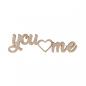 Preview: Tischaufsteller You & Me - natur