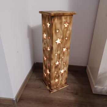 Dekoleuchte mit Sternenmotiv per Handy und Fernbedienung steuerbar 78cm