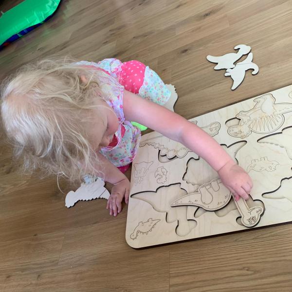 Dinopuzzle XXL / Holzpuzzle