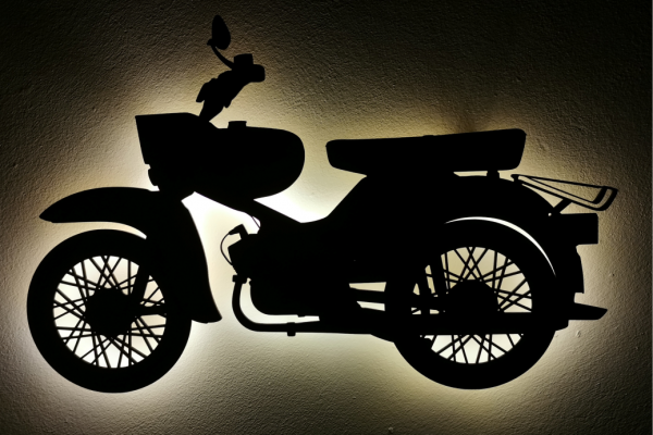 Simson Star Wandbild