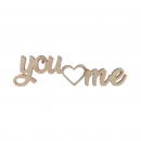 Tischaufsteller You & Me - natur